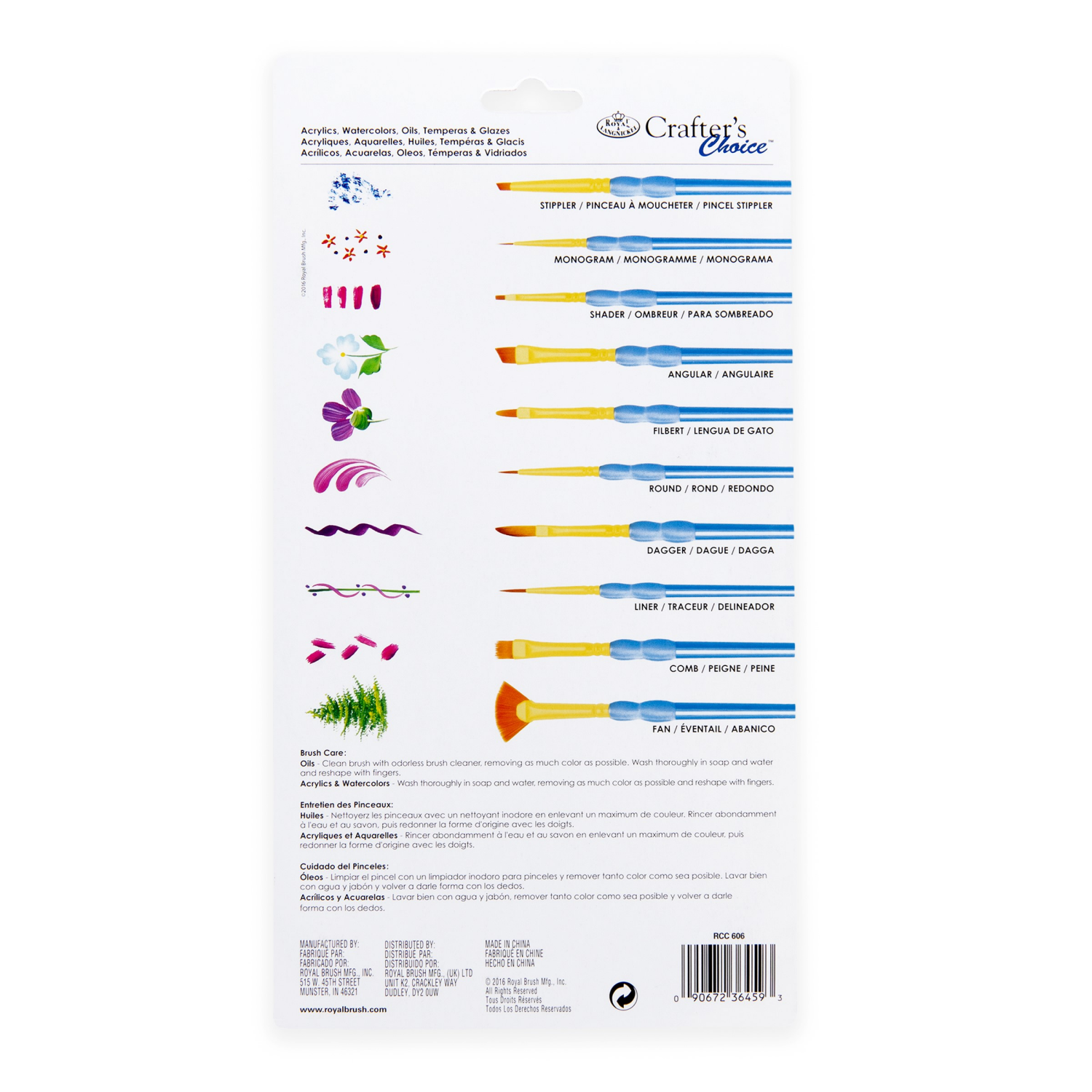 slide 2 of 2, Royal & Langnickel Crafter's Choice Mini Gold Taklon Super Value Pack, 15 ct