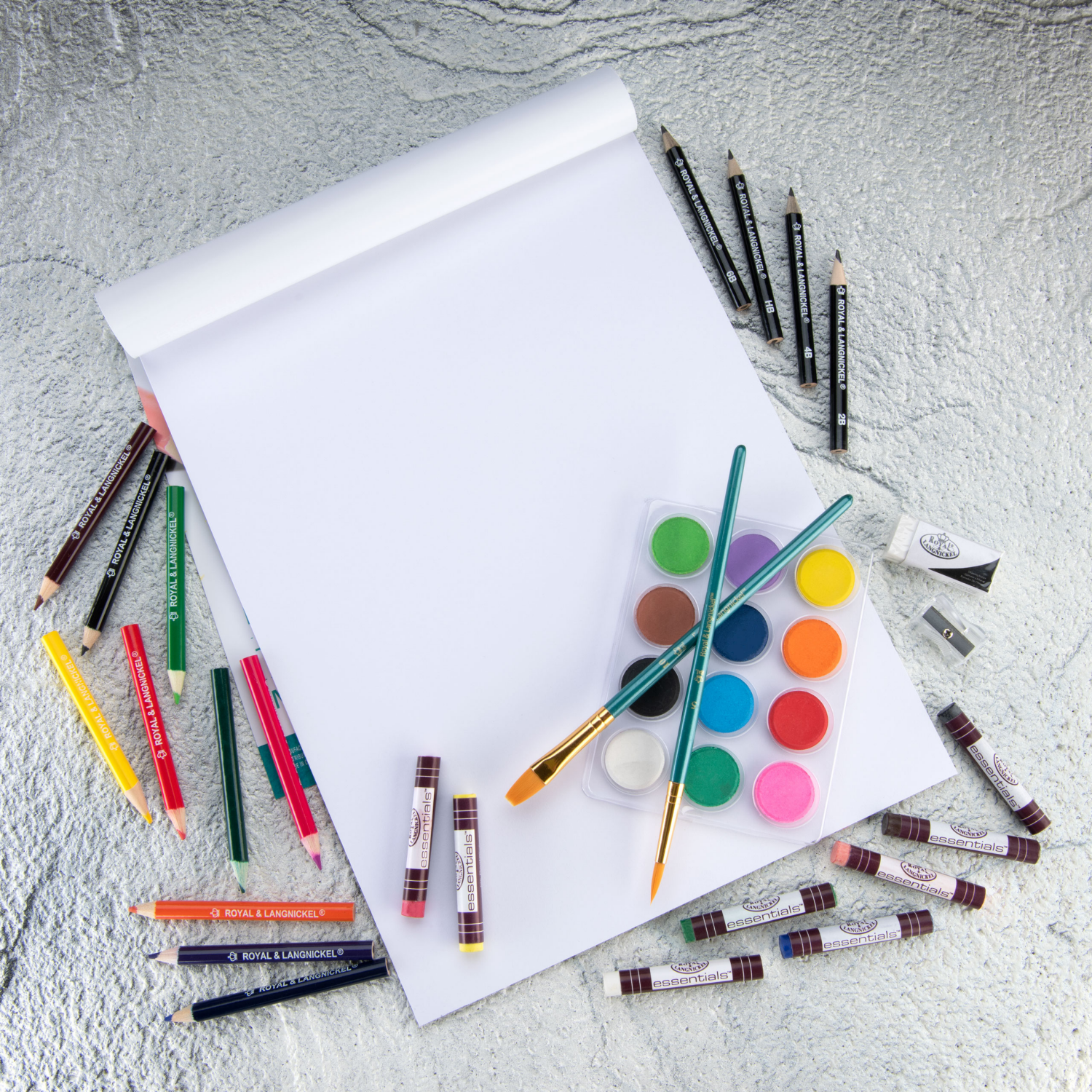 slide 2 of 6, Royal & Langnickel - 9"x 12" Mixed Media Artist Pack, 12 in