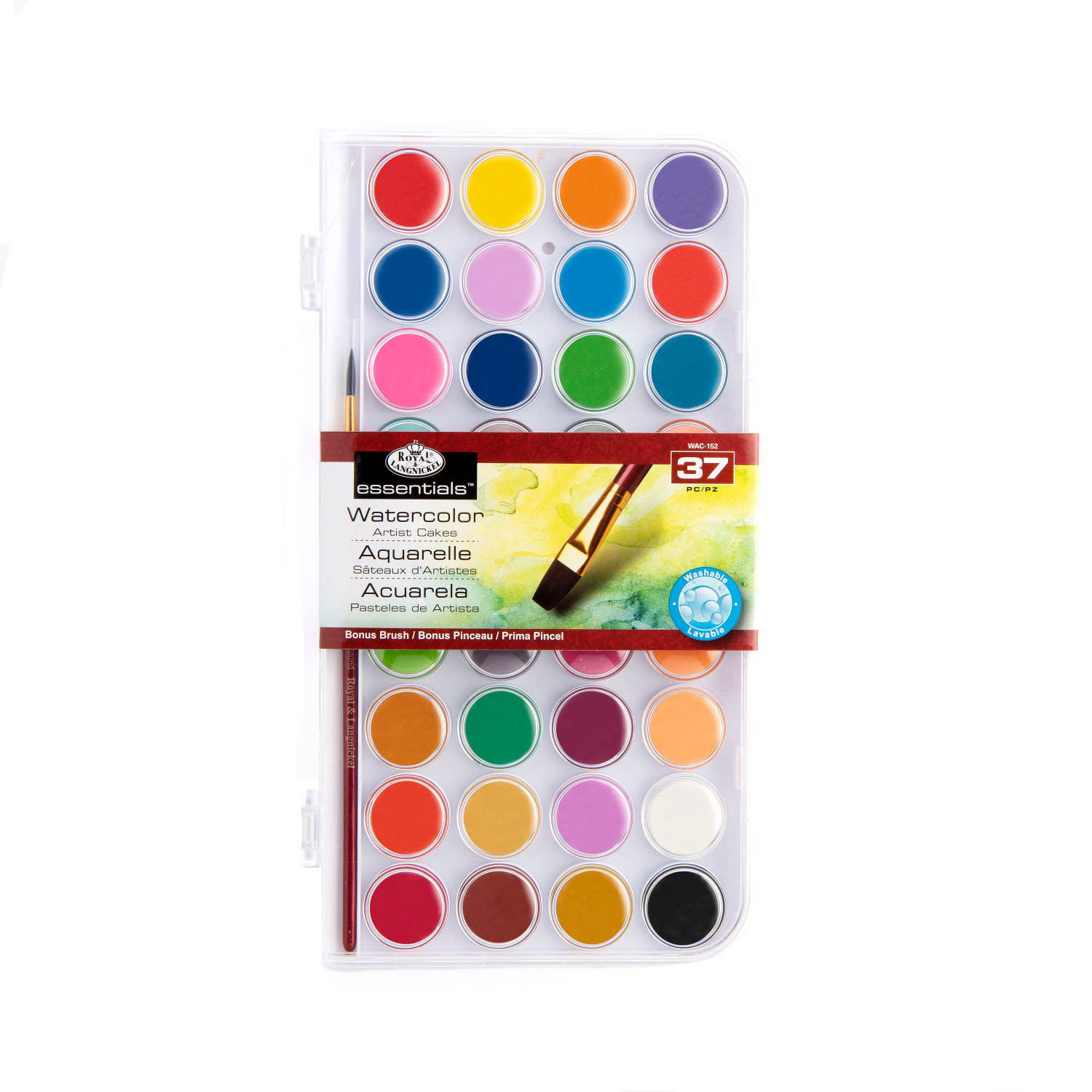 slide 1 of 3, Royal & Langnickel Watercolor Cakes, 37 ct