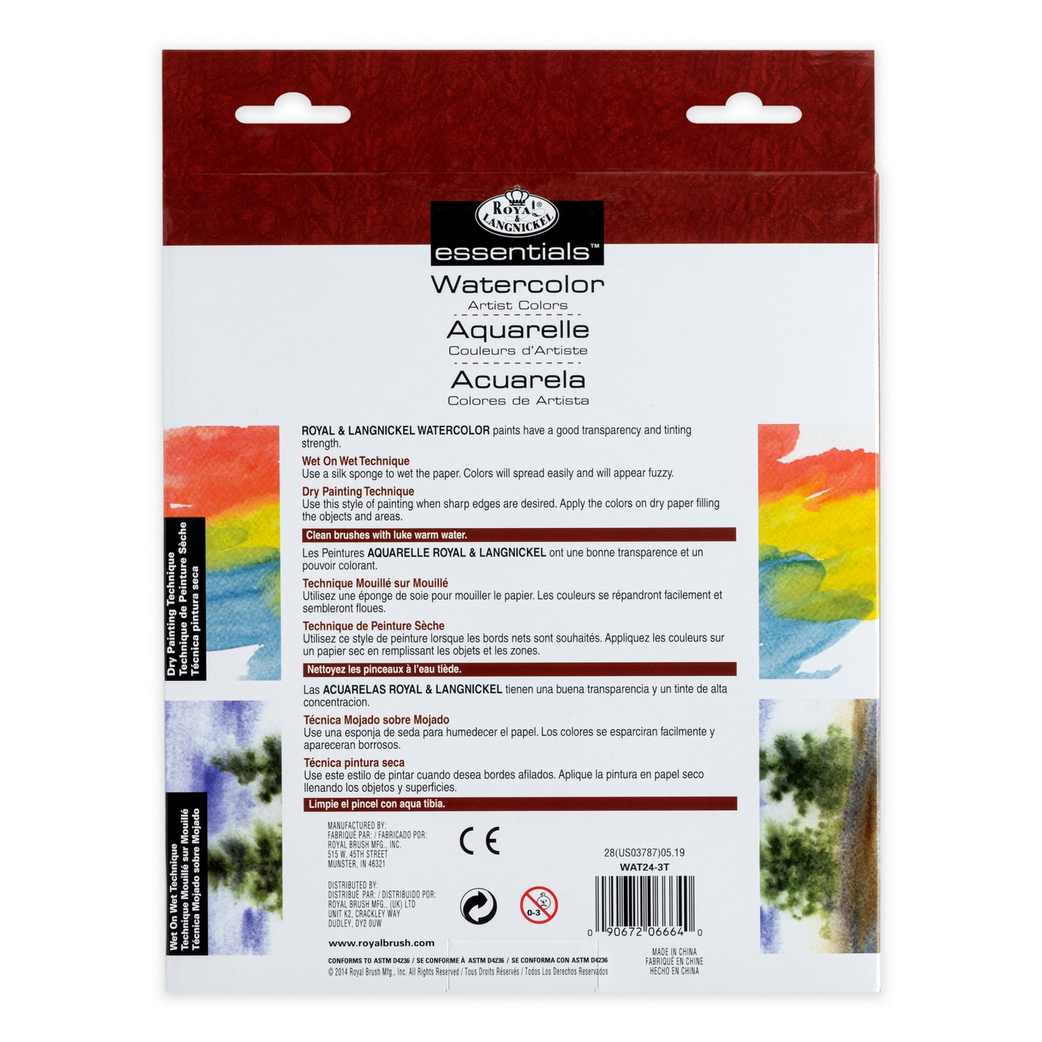 slide 2 of 3, Royal & Langnickel Essentials Pearlescent Watercolor Cakes, 29 ct