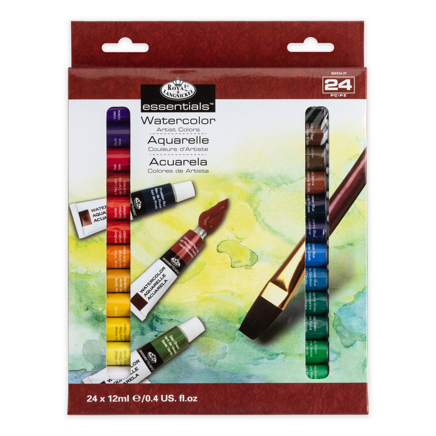 slide 1 of 3, Royal & Langnickel Essentials Pearlescent Watercolor Cakes, 29 ct