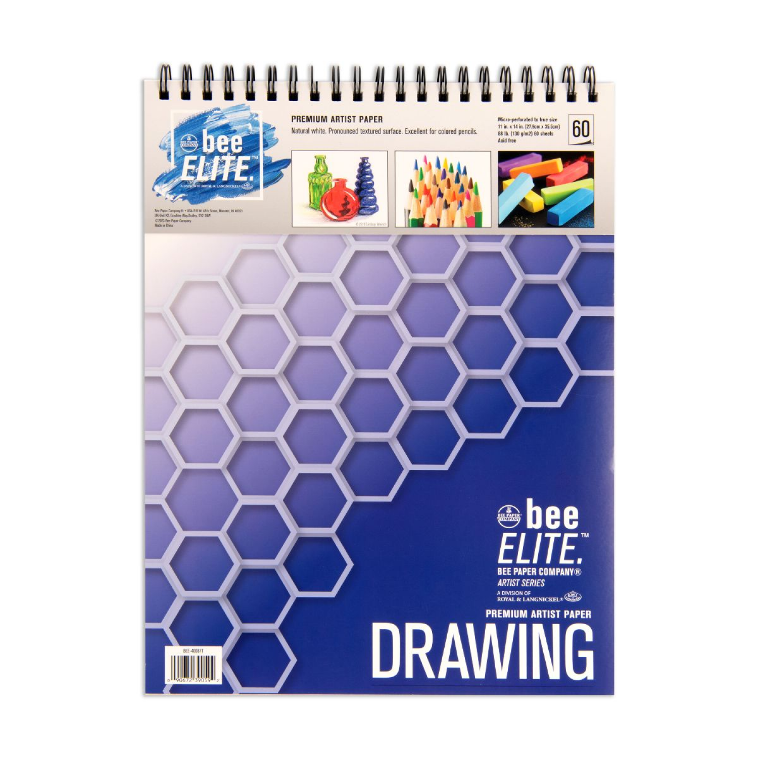 slide 1 of 1, ROYAL & LANGNICKEL Bee Elite 11"x14" Drawing Paper, 60 Pages, 1 ct