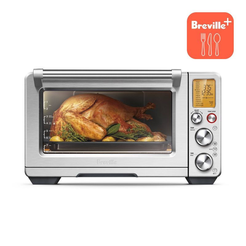 slide 3 of 6, Breville Smart Oven Air Fryer Pro Stainless Steel BOV900BSSUSC: Convection Toaster Oven, 1800W, Automatic Shut-Off, 1 ct
