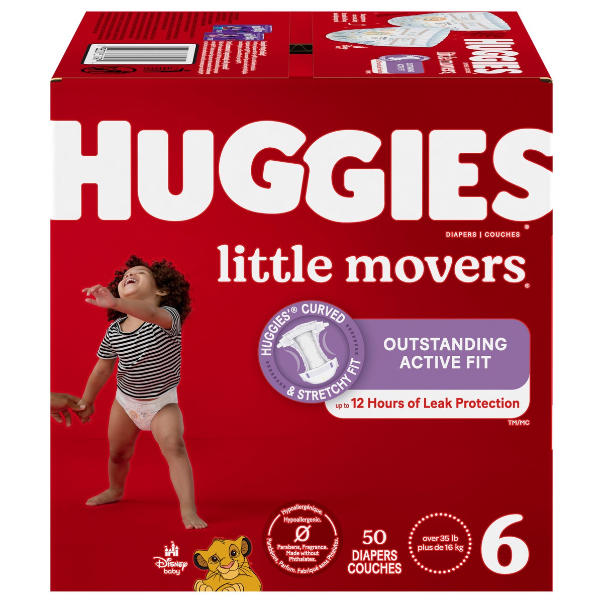 slide 1 of 5, Huggies Little Movers Baby Diapers, Size 6, 50 Ct, 50 ct