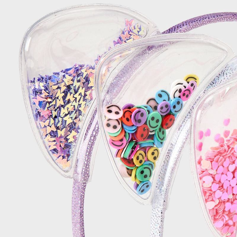 slide 3 of 3, Girls' 3pk Shaker Cat Ears Headband - Cat & Jack™: Fashion Hair Accessories, Solid Pattern, All Hair Types, Ages 3+, 3 ct