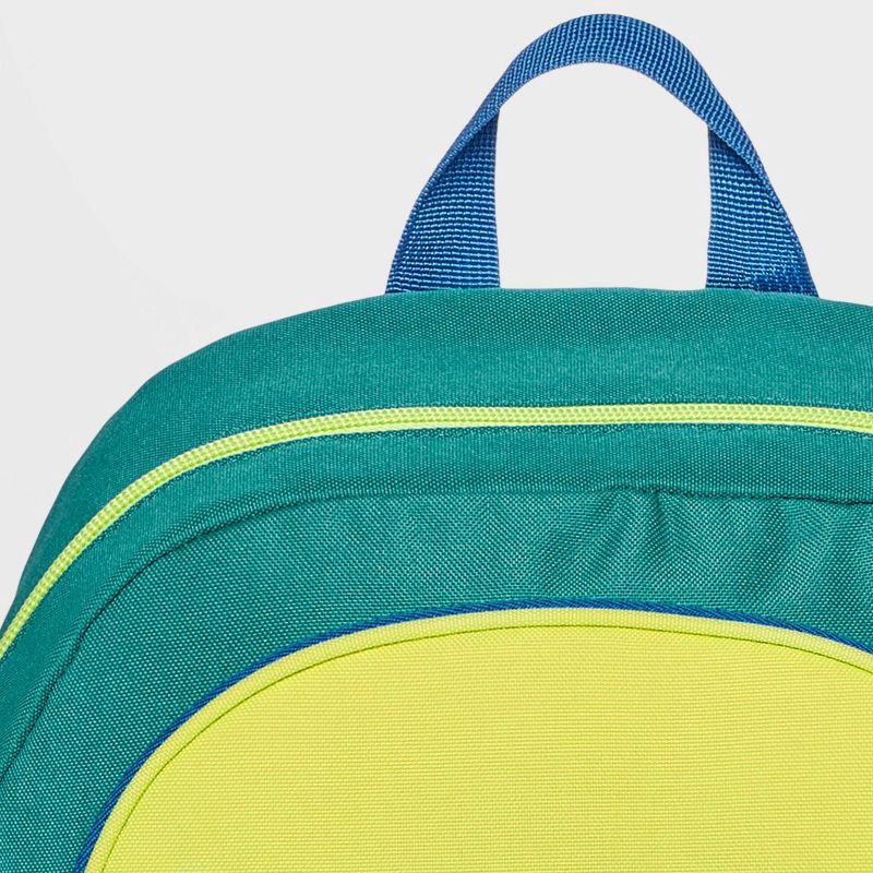 slide 4 of 4, Kids' 16" Colorblock with Removable Patches Two Pocket Backpack - Cat & Jack™ Green/Lime Green/Blue, 1 ct