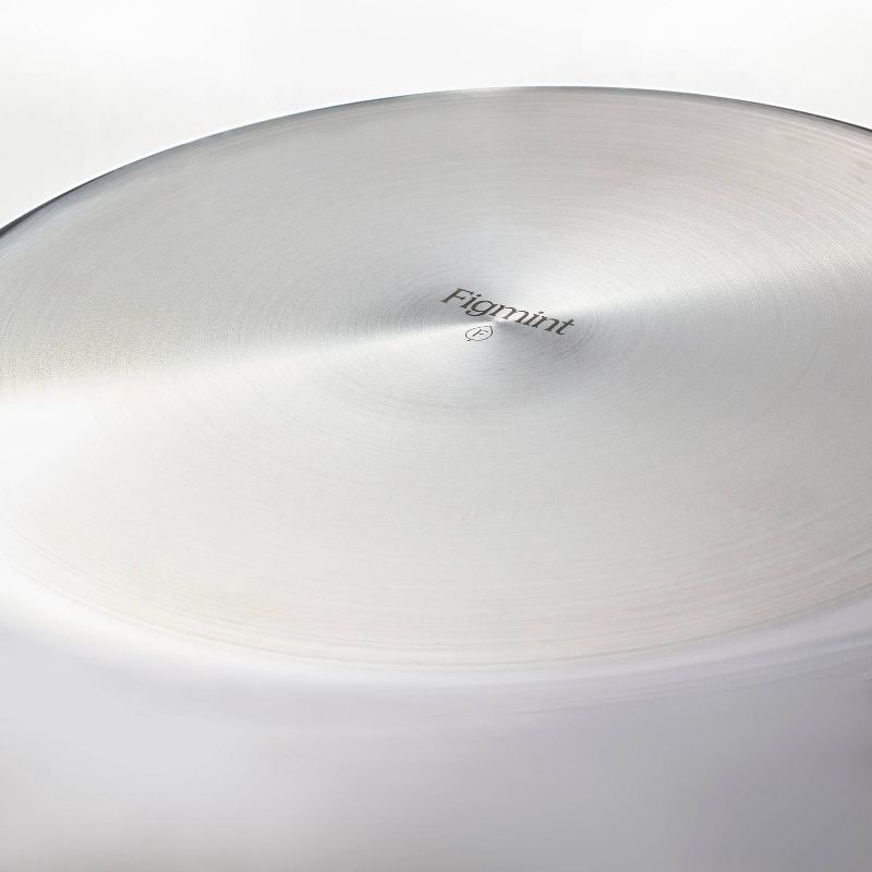 slide 5 of 8, 2pc Stainless Steel Ceramic Coated Nonstick Fry pan Set Dark Gray - Figmint™, 2 ct