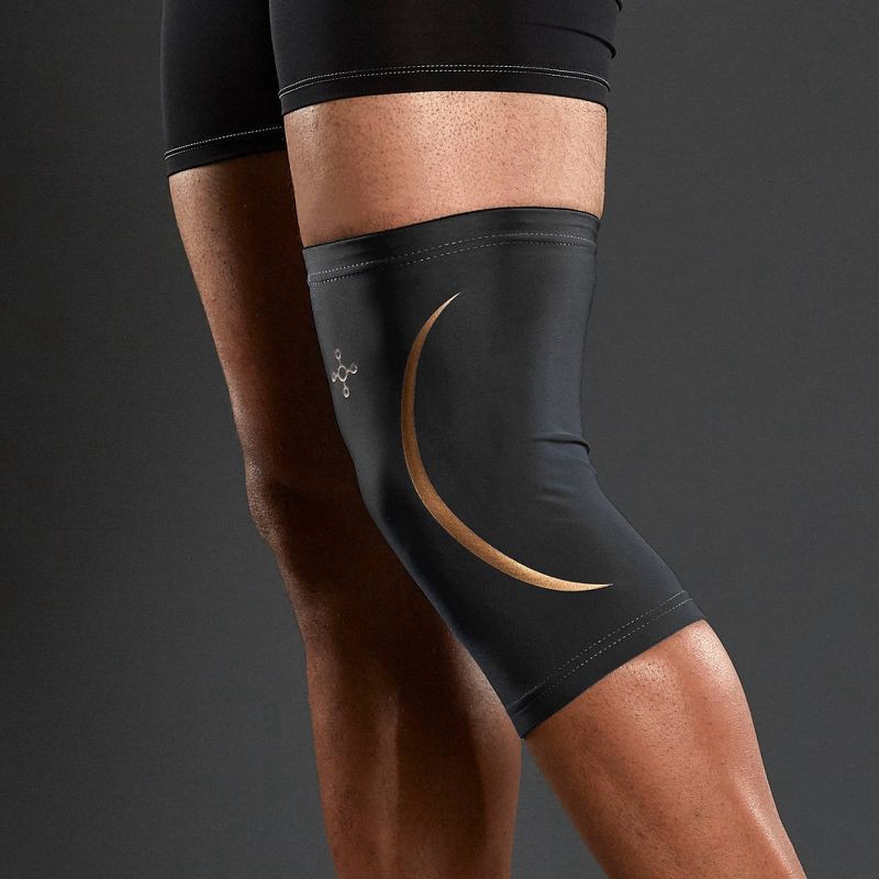 slide 4 of 5, Tommie Copper Sport Compression Knee Support Sleeve - L/XL: Joint Support, Polyester, 1 ct