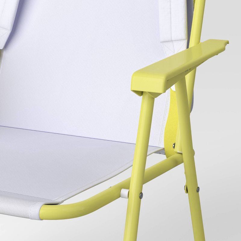 slide 5 of 6, Outdoor Portable Backpack Beach Chair White - Sun Squad™, 1 ct