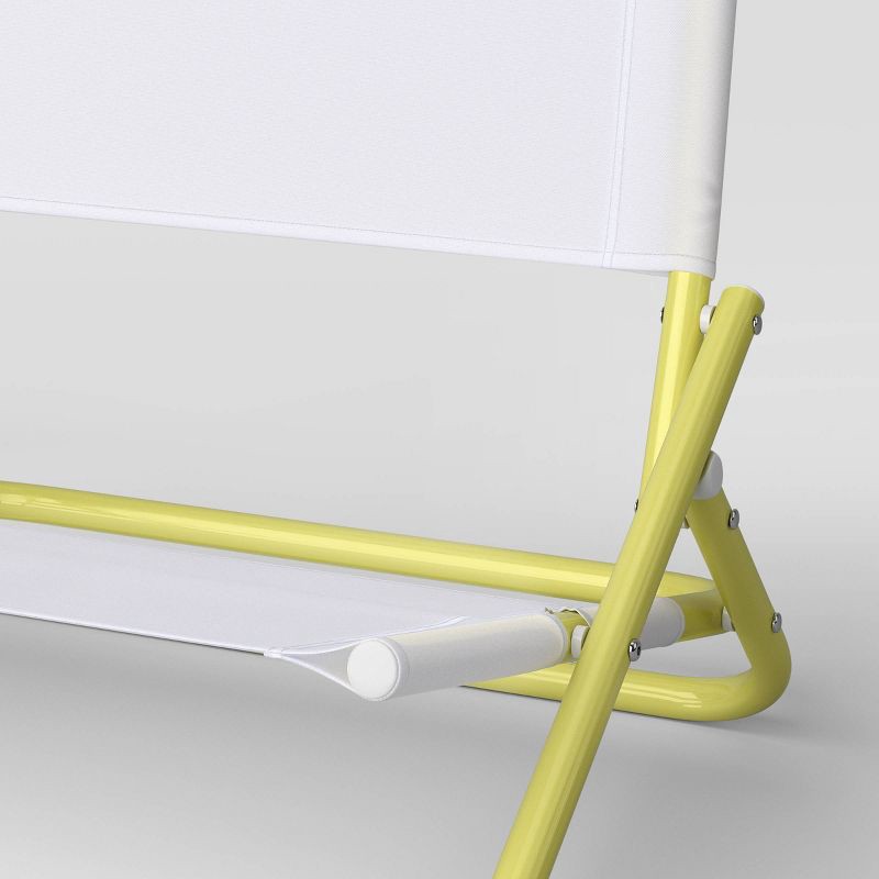 slide 5 of 5, Outdoor Portable Beach Sand Chair White - Sun Squad™, 1 ct