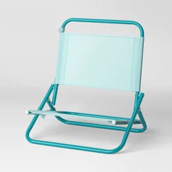 Outdoor Portable Beach Sand Chair Aqua Green - Sun Squad™