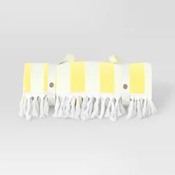 2 Person Beach Blanket Yellow - Sun Squad™