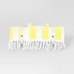 2 Person Beach Blanket Yellow - Sun Squad™