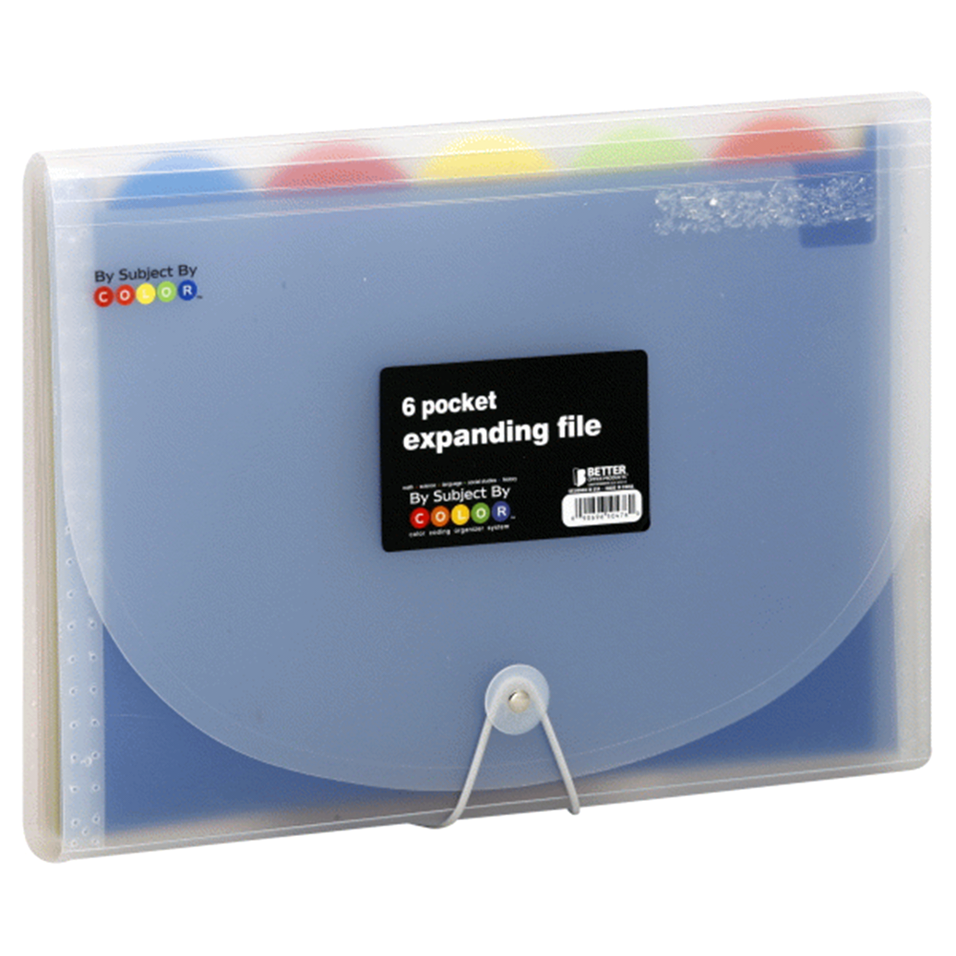 slide 1 of 1, 7 Pocket Expaning File, Letter Size, Basic Colors, 1 ct