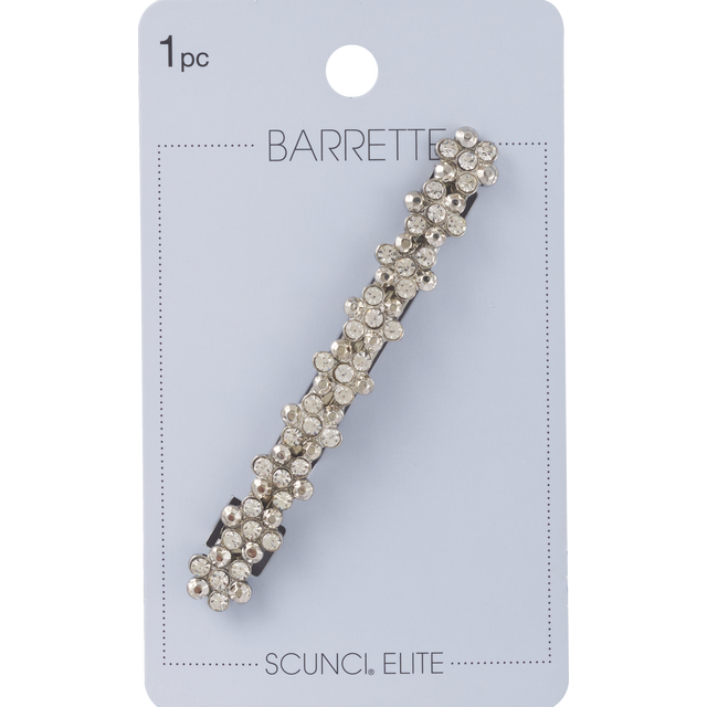 slide 1 of 1, scünci 1Pk Rhinestone Flower Barrette, 1 ct