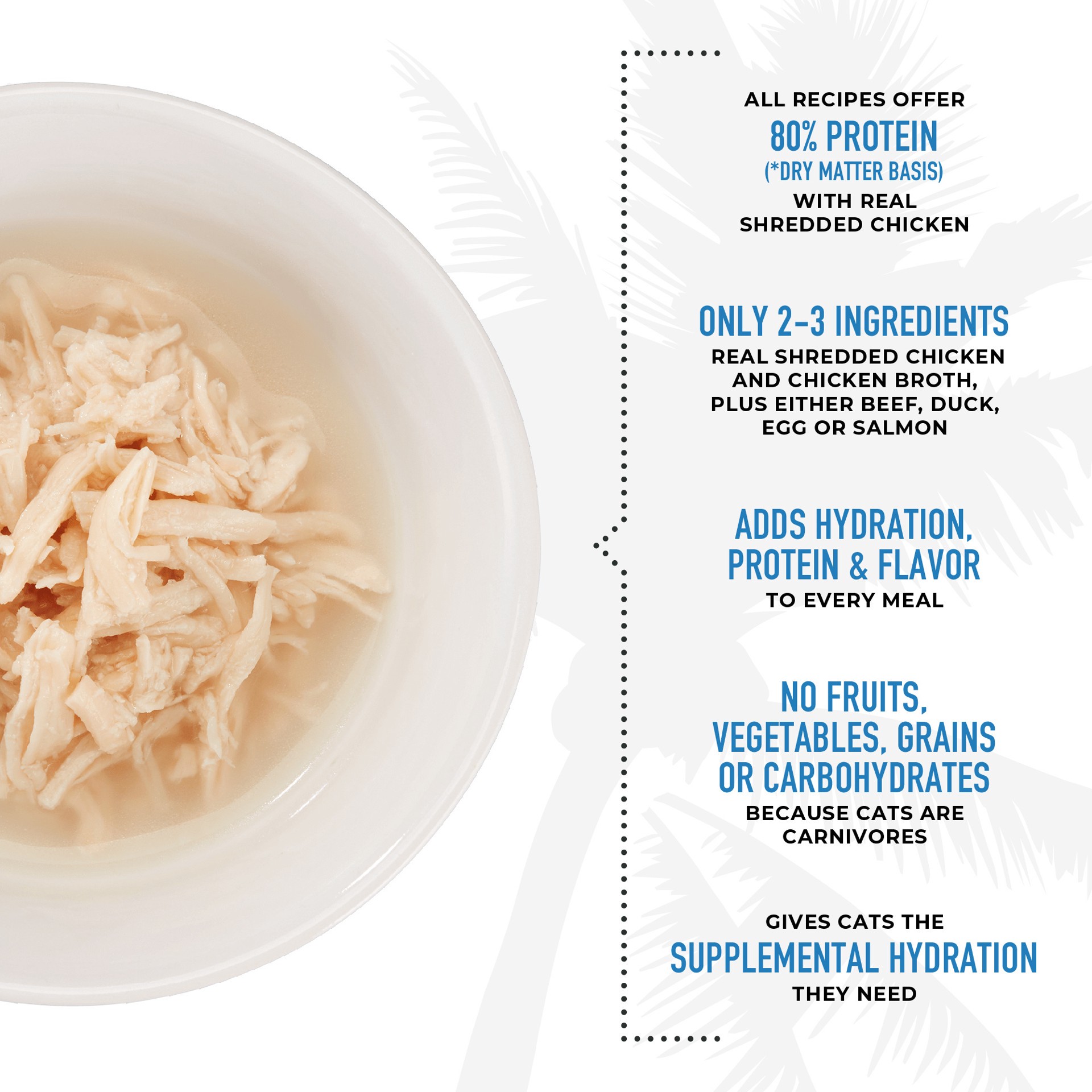 slide 5 of 8, Tiki Cat Born Carnivore Complements Wet Cat Food Topper, Variety Pack, 2.1 oz. Cups (10 Count), 10 ct