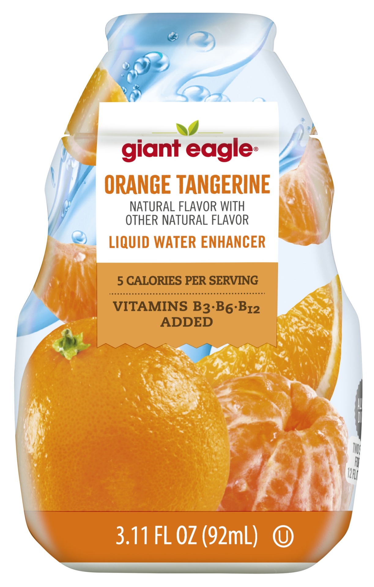 slide 1 of 1, GE Liquid Water Enhancer OranGE Tangerine - 3.11 oz, 3.11 oz