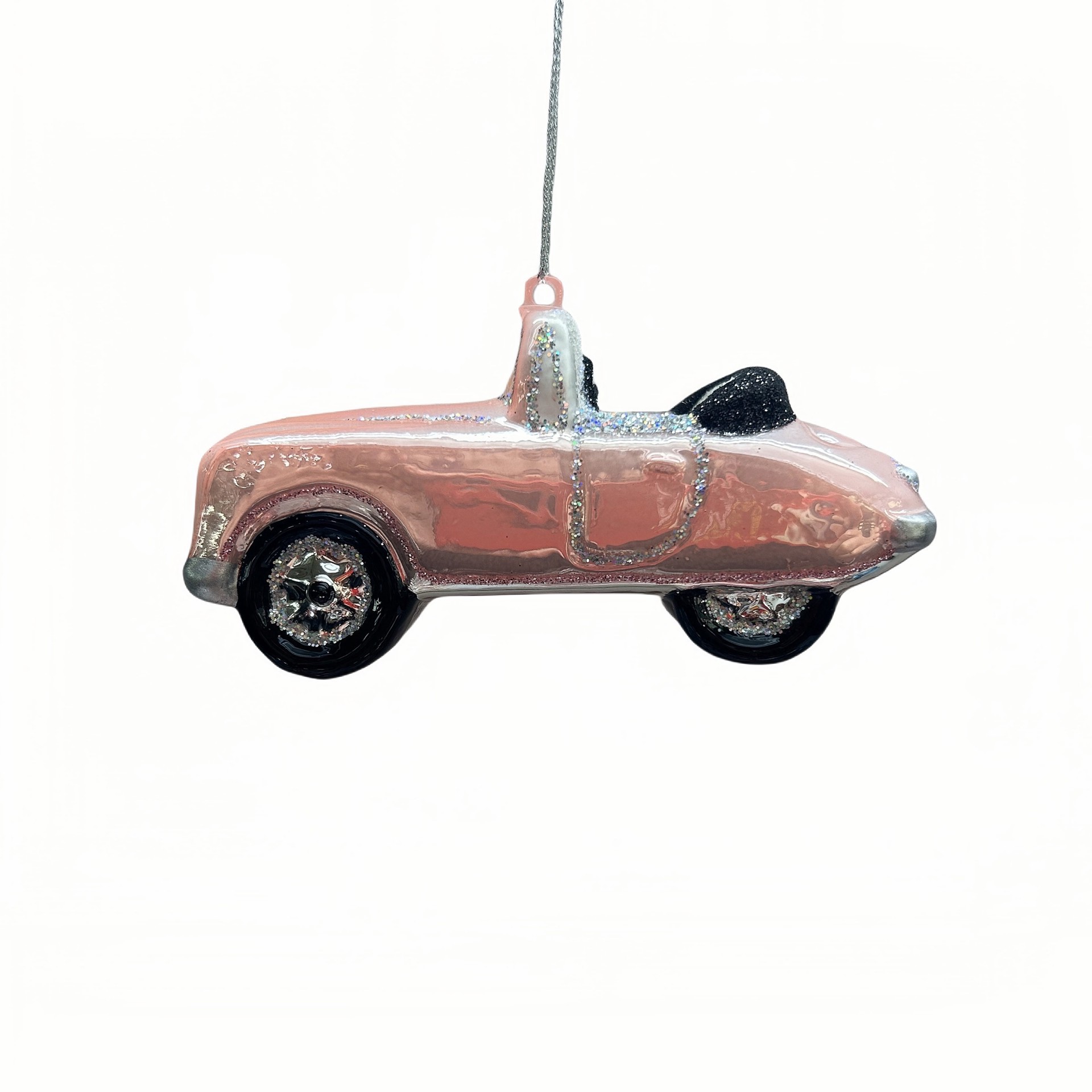 slide 2 of 2, 4" Pink Car Glass Ornament By Ashland, 4 in