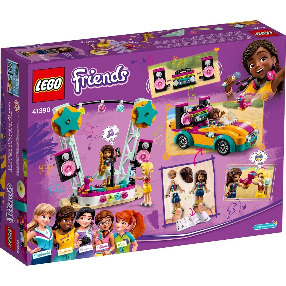 slide 3 of 7, LEGO Friends Andrea's Car and Stage Playset 41390 Building Kit, 1 ct