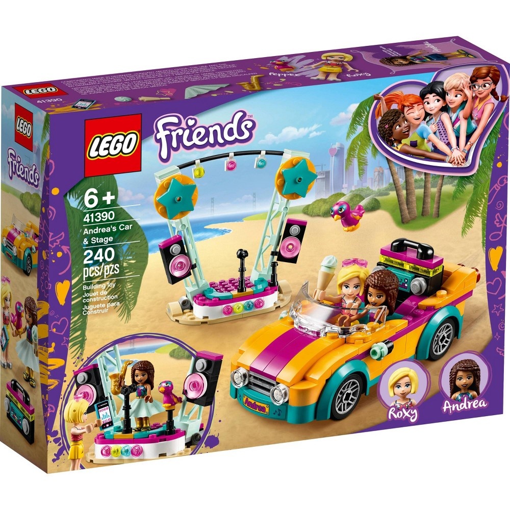 slide 5 of 7, LEGO Friends Andrea's Car and Stage Playset 41390 Building Kit, 1 ct