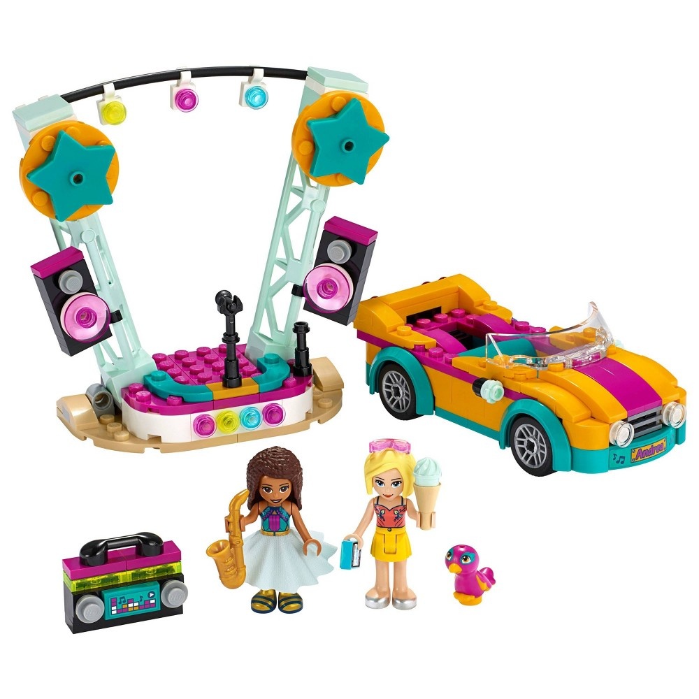 slide 6 of 7, LEGO Friends Andrea's Car and Stage Playset 41390 Building Kit, 1 ct