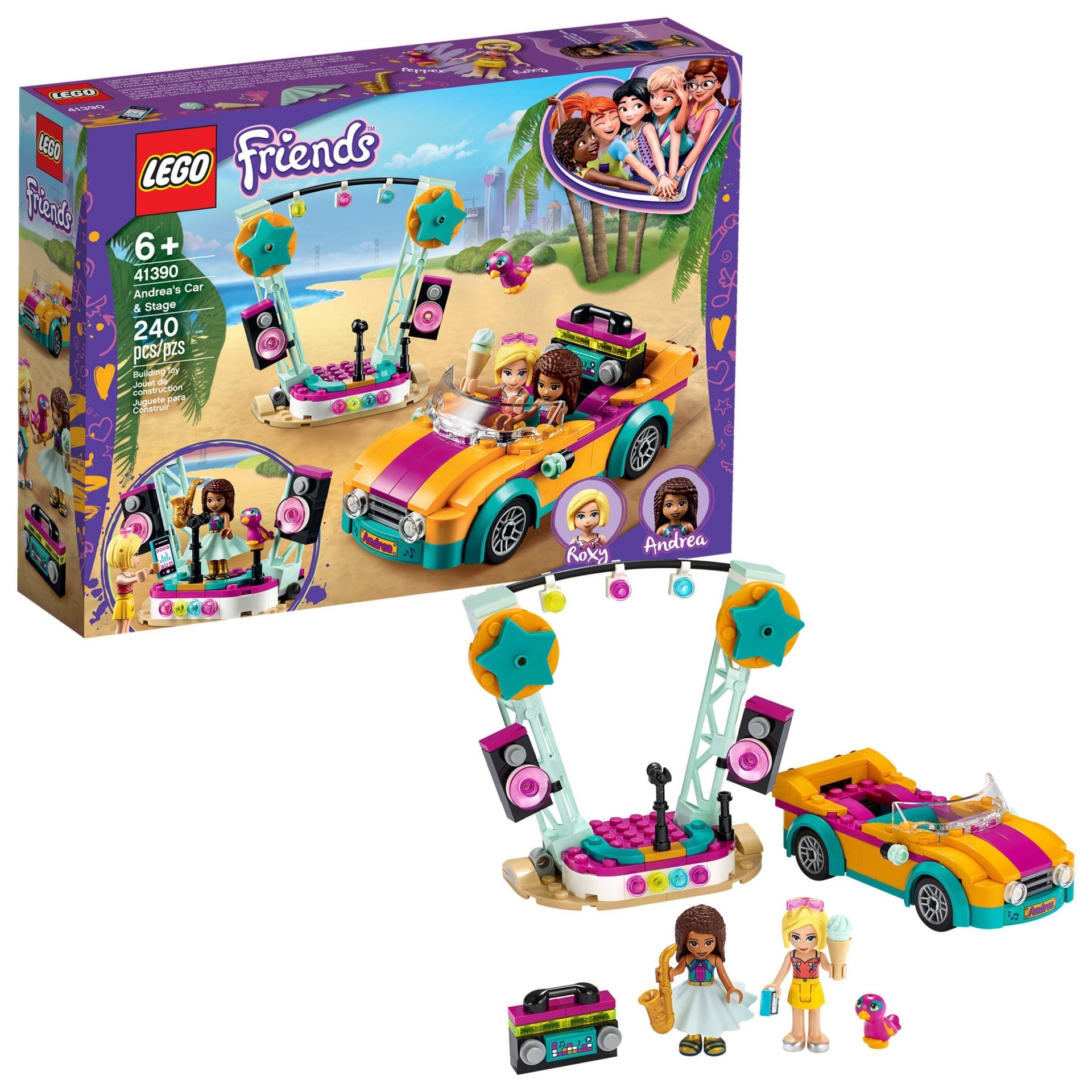 slide 1 of 7, LEGO Friends Andrea's Car and Stage Playset 41390 Building Kit, 1 ct