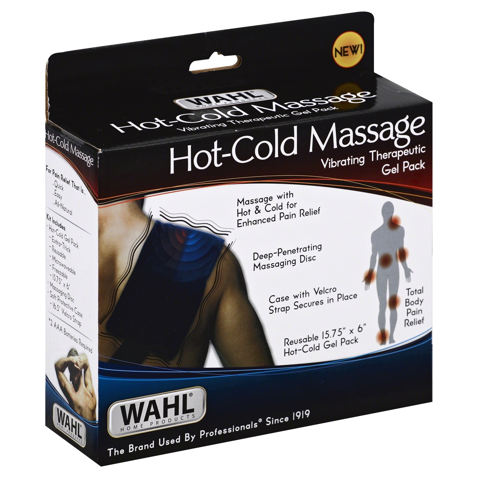 slide 1 of 1, Wahl Hot-Cold Massaging Gel Pack - 97788-100N, 1 ct