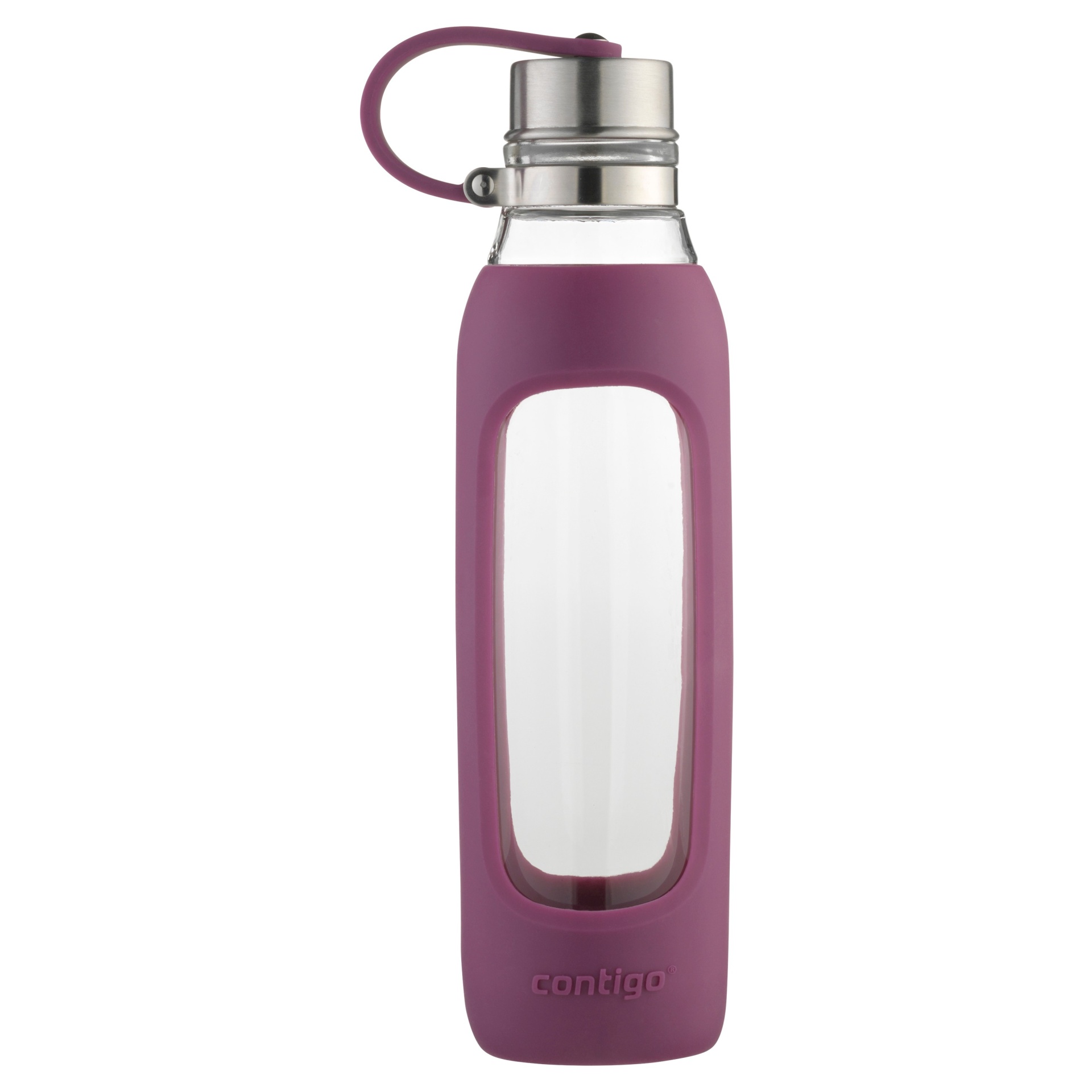 slide 1 of 1, Contigo Purity Glass Water Bottle - Radiant Radiant Orchid, 20 oz