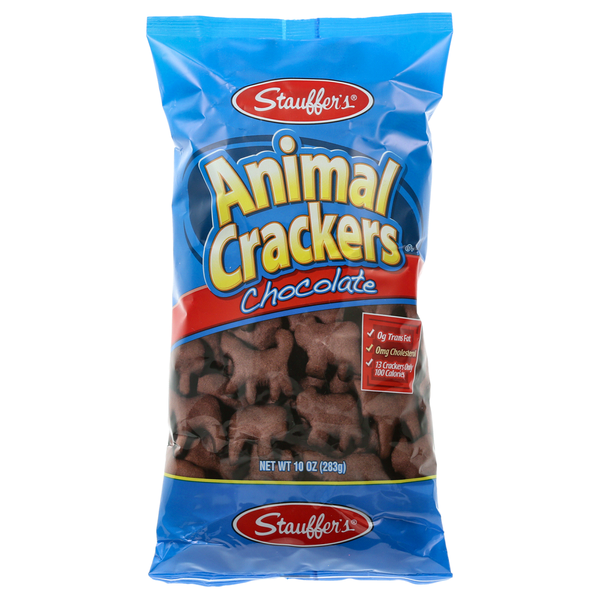 slide 1 of 1, Stauffer's Chocolate Animal Crackers, 10 oz