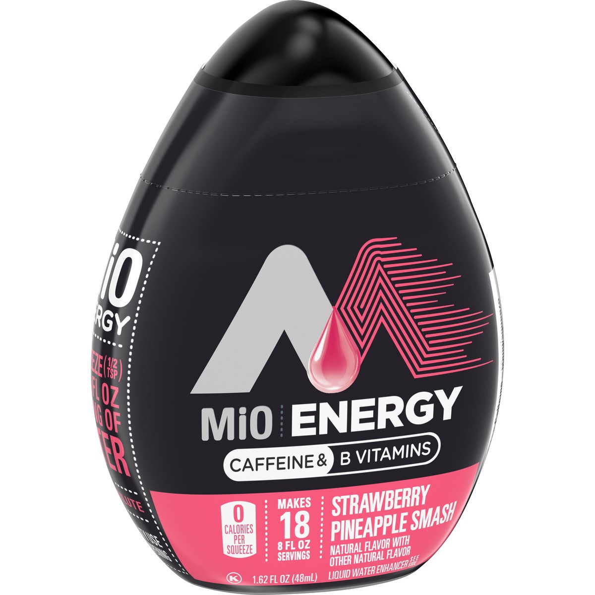 slide 2 of 9, mio Energy Strawberry Pineapple Flavored with other natural flavor Liquid Water Enhancer, 1.62 fl oz Bottle, 1.62 fl oz