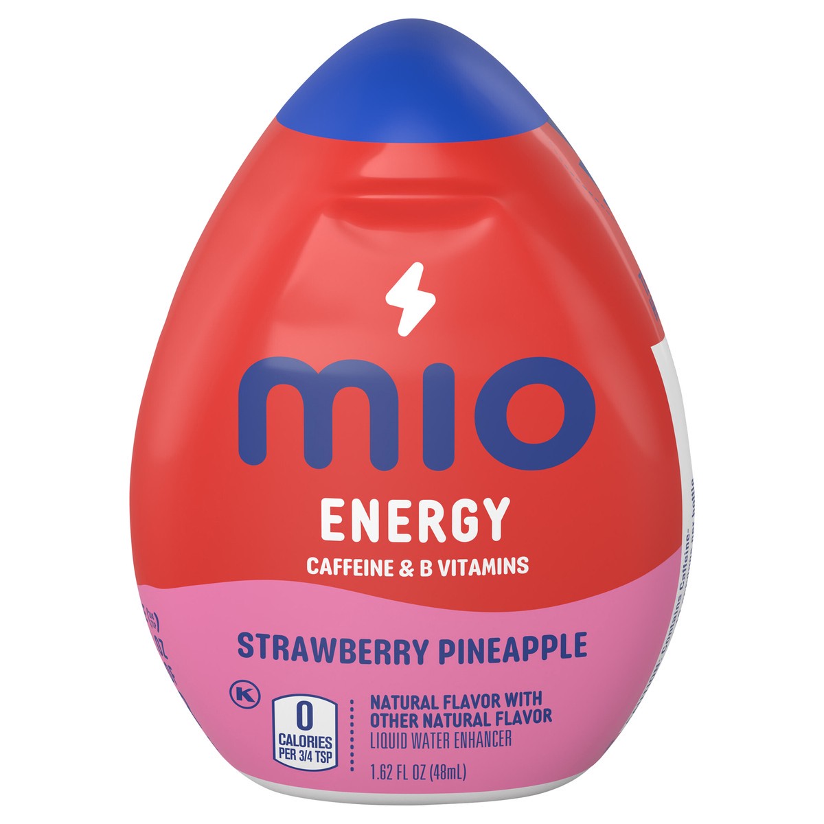 slide 1 of 9, mio Energy Strawberry Pineapple Flavored with other natural flavor Liquid Water Enhancer, 1.62 fl oz Bottle, 1.62 fl oz