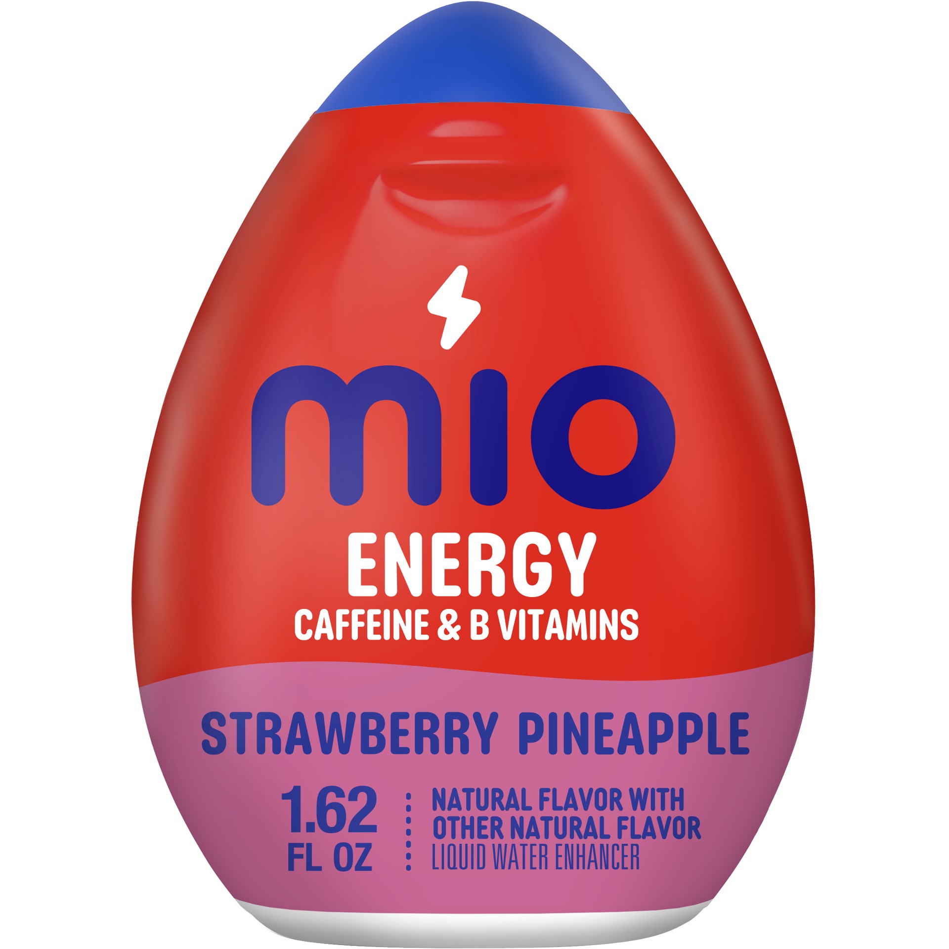 slide 1 of 9, mio Energy Strawberry Pineapple Flavored with other natural flavor Liquid Water Enhancer, 1.62 fl oz Bottle, 1.62 fl oz