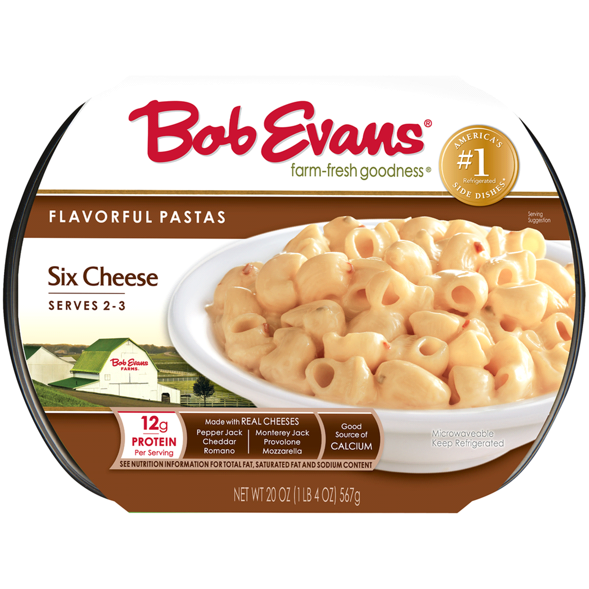 slide 1 of 9, Bob Evans Flavorful Pastas, Six Cheese, 20 oz, 20 oz