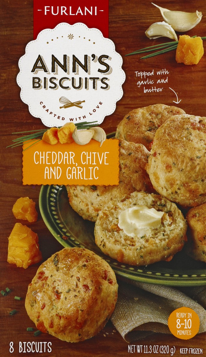 slide 4 of 5, Furlani Cheddar Chive & Garlic Biscuits, 11.3 oz