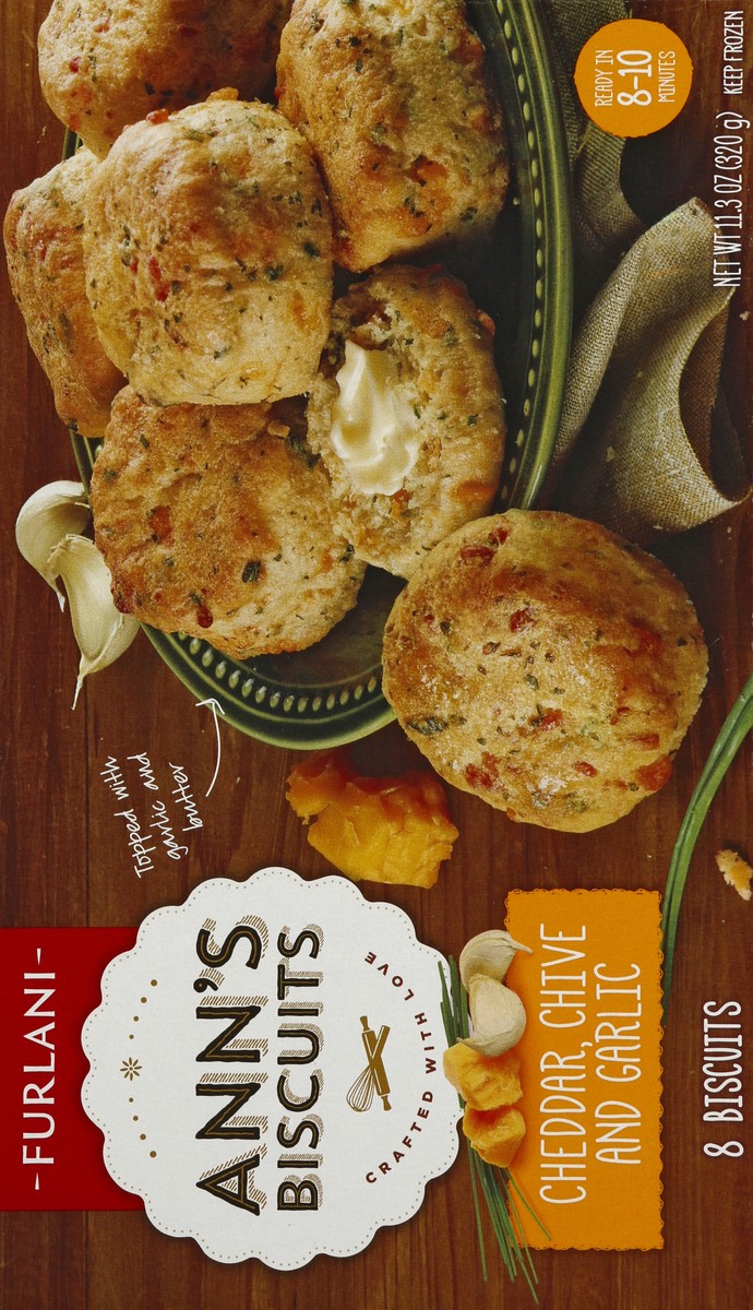 slide 5 of 5, Furlani Cheddar Chive & Garlic Biscuits, 11.3 oz