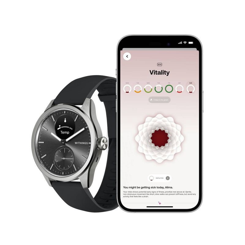 slide 10 of 10, Withings ScanWatch 2 - 42mm Black, 1 ct