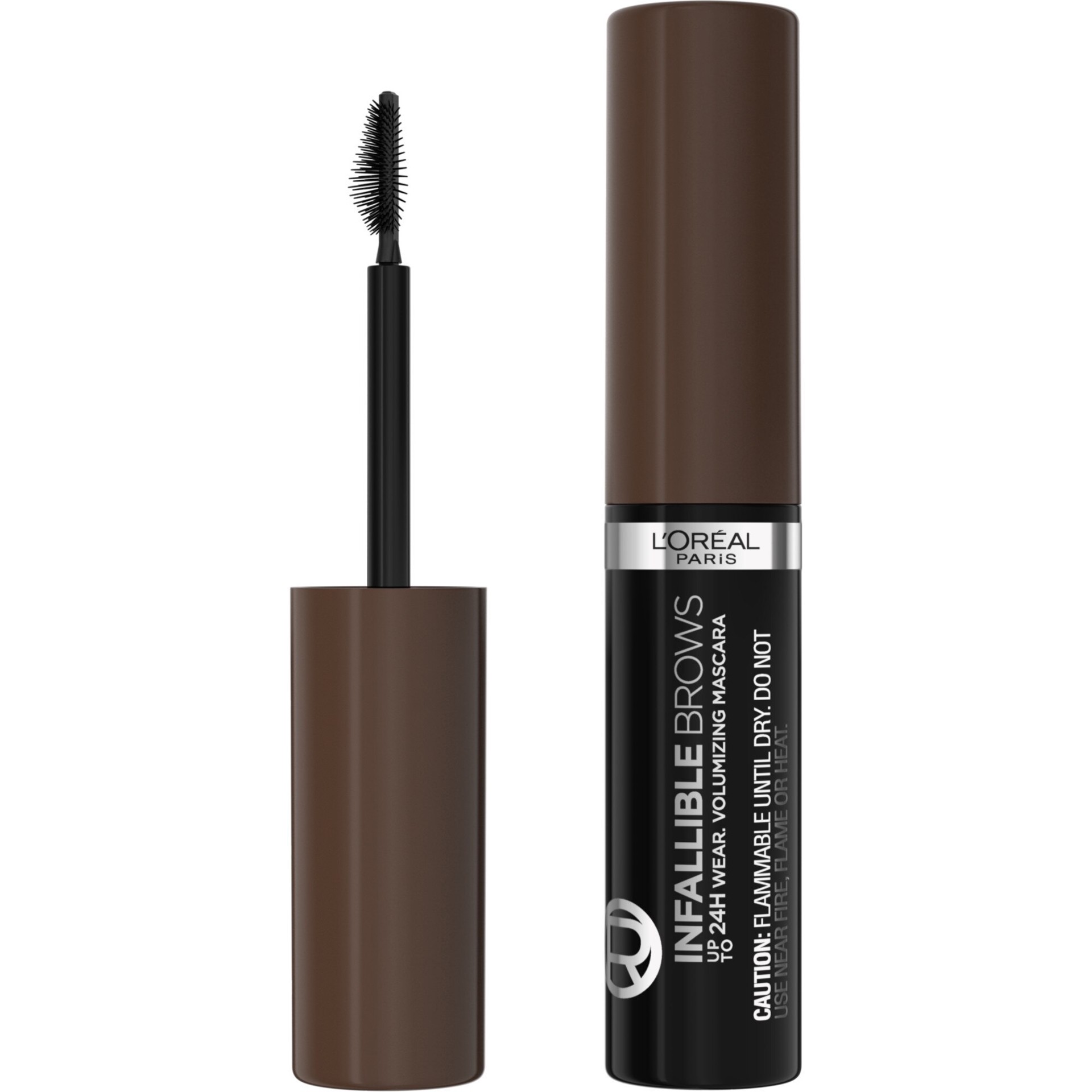 slide 1 of 1, L'Oréal L'Oreal Paris Infallible Brows Volumizing Up To 24H Wear Mascara Long Lasting Formula, 0.13 fl oz