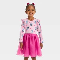 Toddler Girls' Bluey Ballerina Dress - Pink 5T