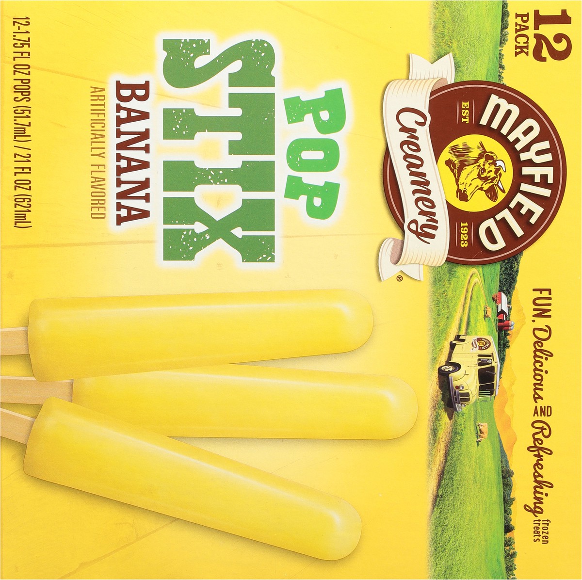 slide 5 of 9, Mayfield Creamery Banana Pop Stix 12 - 1.75 fl oz Packs, 12 ct