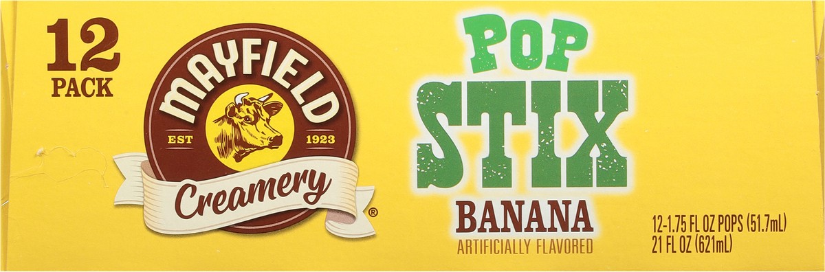 slide 9 of 9, Mayfield Creamery Banana Pop Stix 12 - 1.75 fl oz Packs, 12 ct