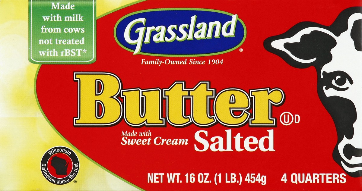 slide 4 of 4, Grassland Butter 4 ea, 16 oz