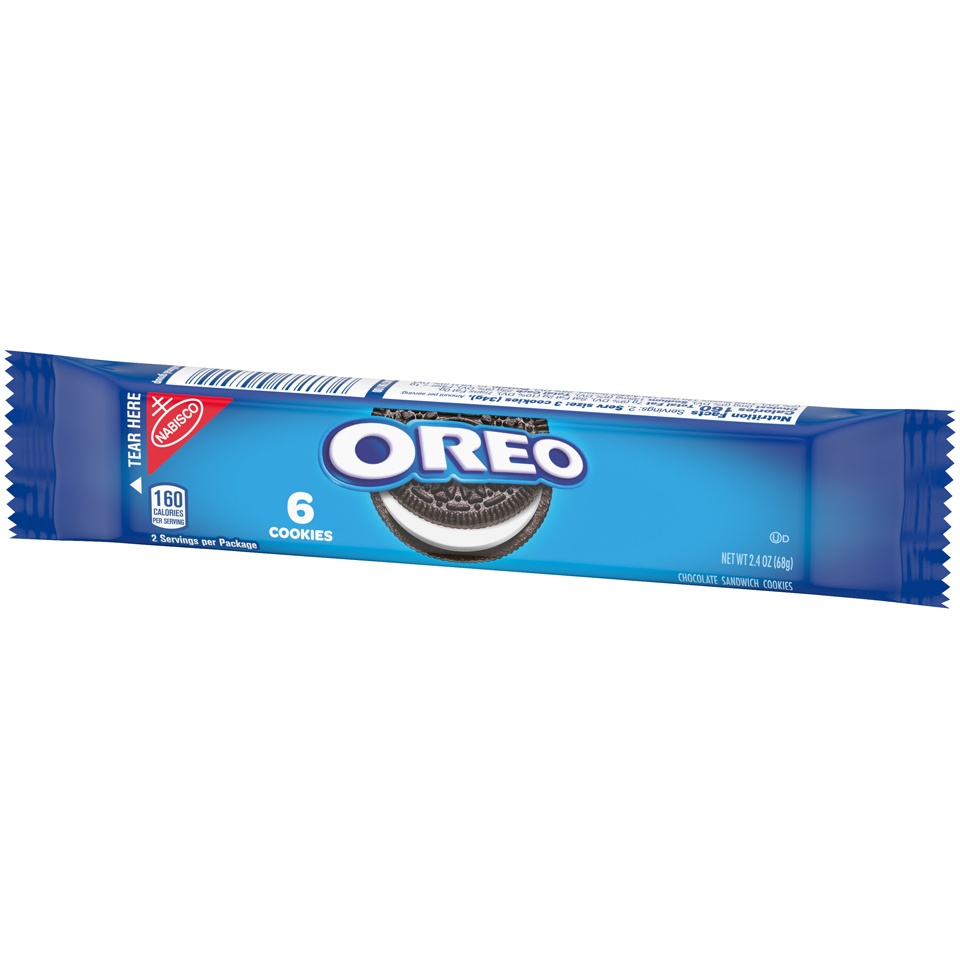 slide 4 of 9, Nabisco Oreo Cookies Single Serve, 2.4 oz