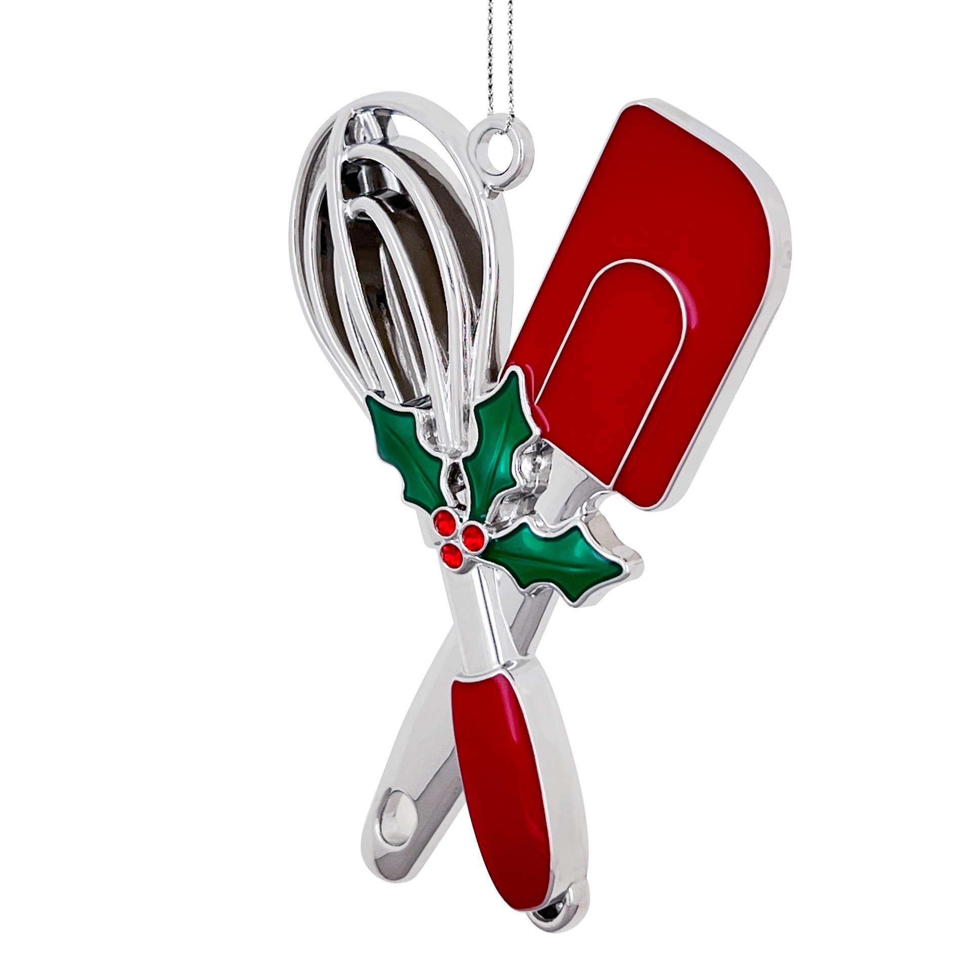 slide 3 of 3, 3.25" Spatula & Whisk Metal Ornament By Ashland, 2.36 in x 0.32 in x 3.25 in