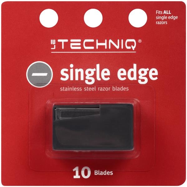 slide 1 of 1, LeTechniq Single Edge Stainless Steel Razor Blades, 10 ct