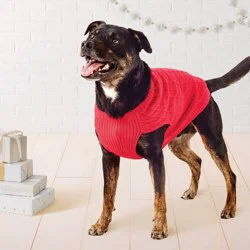 Dog Sweater Knit - Wondershop™ Red L