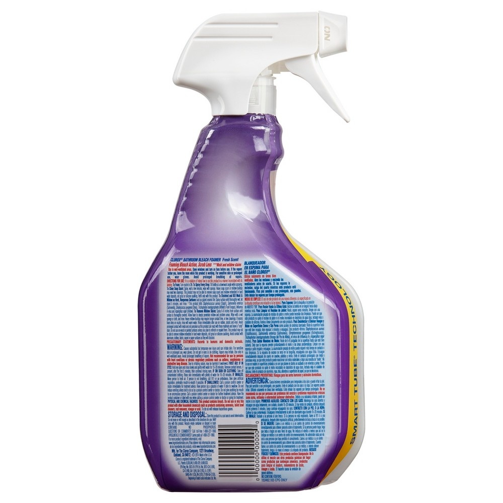 slide 4 of 5, Clorox Bathroom Foamer With Bleach Spray Bottle Fresh Scent, 30 oz