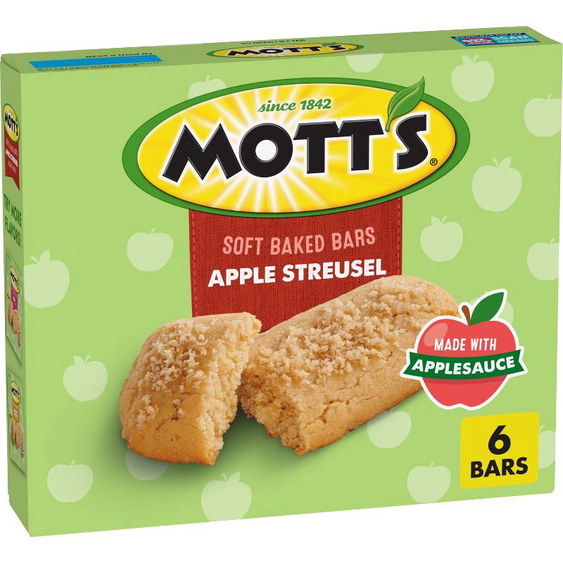 slide 1 of 7, Mott's Soft Baked Apple Steusel Bars - 5.76oz/6ct, 5.76 oz, 6 ct