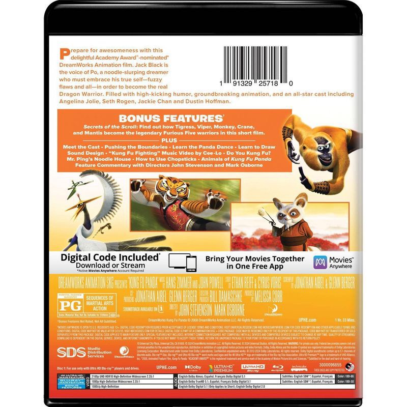 slide 3 of 3, Universal Home Video Kung Fu Panda (4K/UHD), 1 ct
