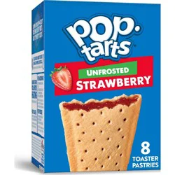 Pop-Tarts Unfrosted Strawberry Toaster Pastries - 8ct / 13.5oz