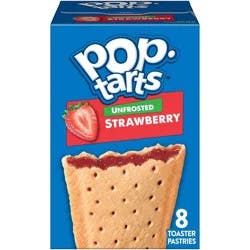 Pop-Tarts Unfrosted Strawberry Toaster Pastries - 8ct / 13.5oz